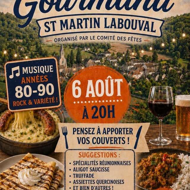Marché gourmand à Saint-Martin-Labouval