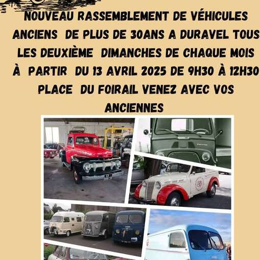 Exposition de voitures anciennes à Duravel