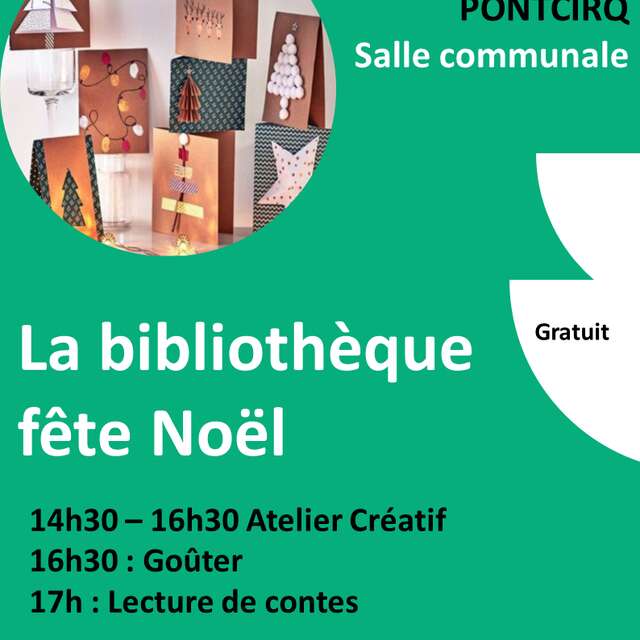 La bibliothèque fête Noël