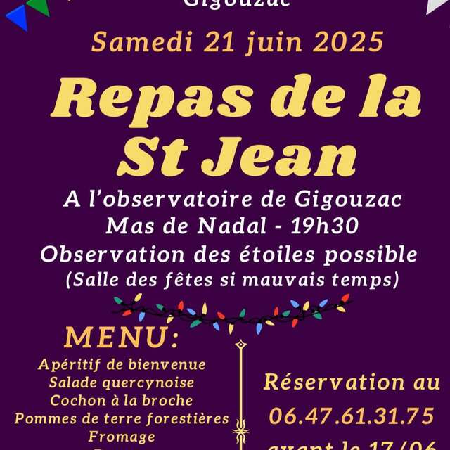 Repas de la Saint-Jean à Gigouzac