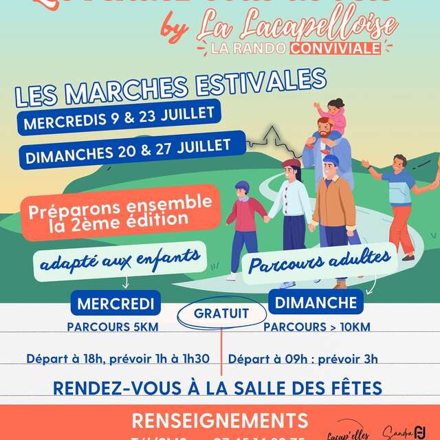 Les marches estivales de la Lacapelloise
