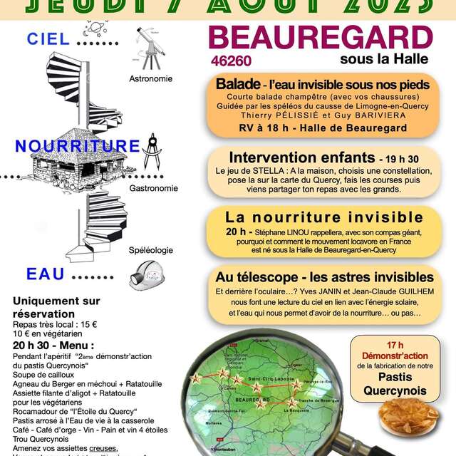 Soirée G'Astr(eau)nomie à Beauregard
