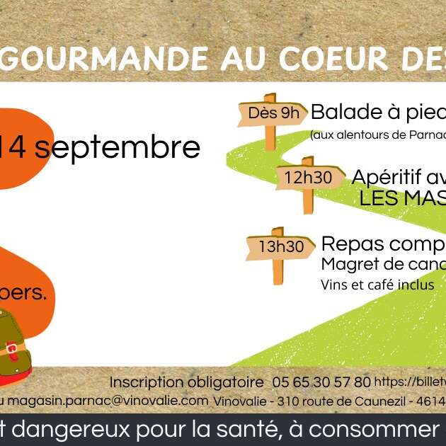 Balade gourmande dans les vignes à Vinovalie
