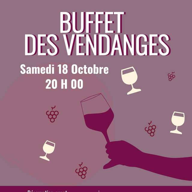 Buffet des vendanges à Saint-Matré