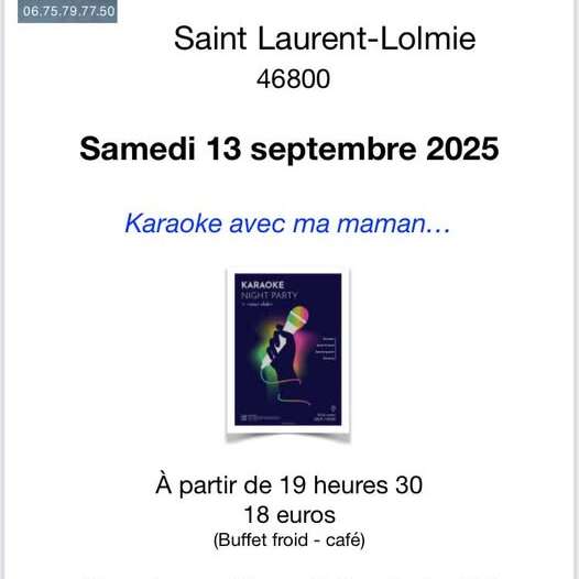 Soirée karaoké Chez Titine