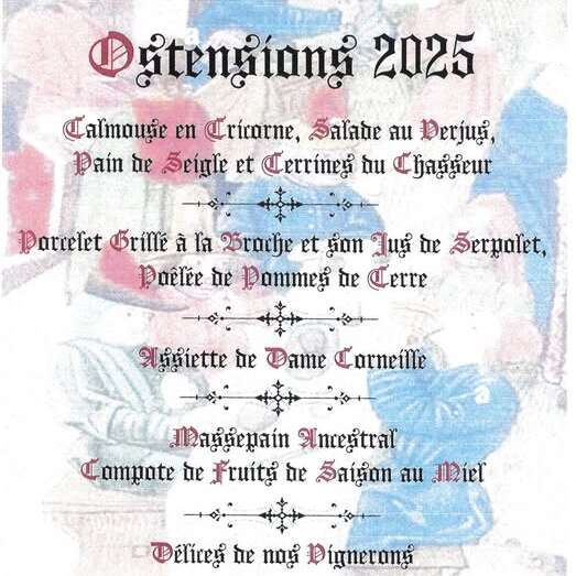 Repas médiéval des Ostensions 2025