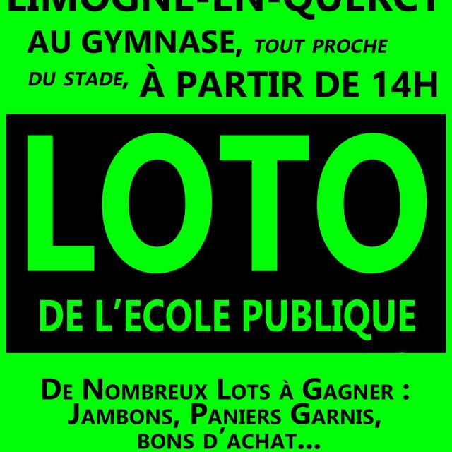 Loto de l'école publique des Grèzes de Limogne-en-Quercy