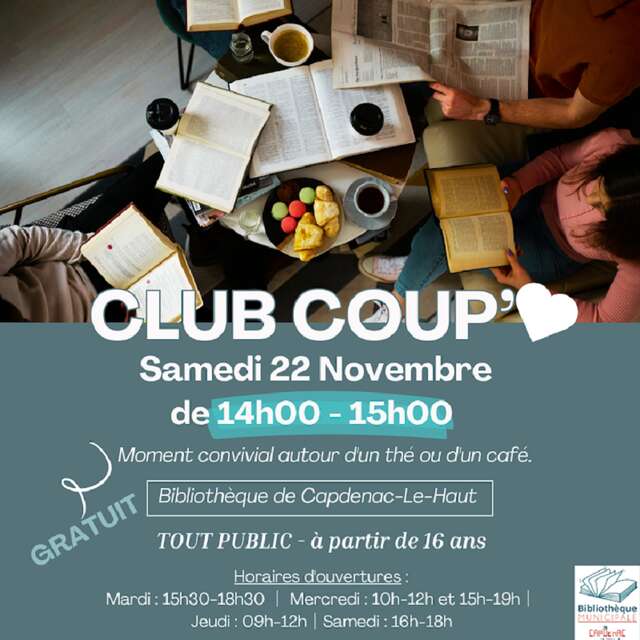 Club coup de cœur à la bibliothèque de Capdenac-le-Haut