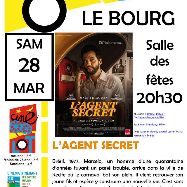 Cinéma itinérant : L’agent secret à Le Bourg