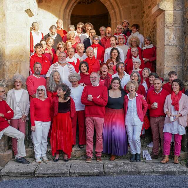 La chorale Accroche chœur en répétition publique
