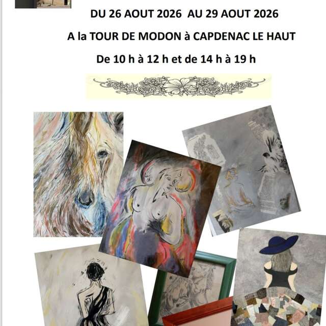 Exposition de peintures de Claudie Goemaere à Capdenac le haut