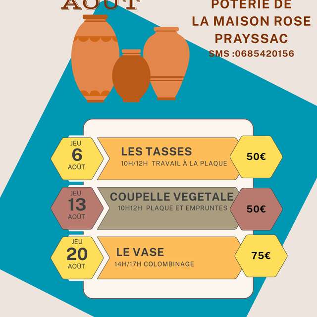 Atelier modelage pour adulte "Coupelle végétale"