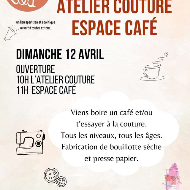 Atelier couture au 3ème Lieu