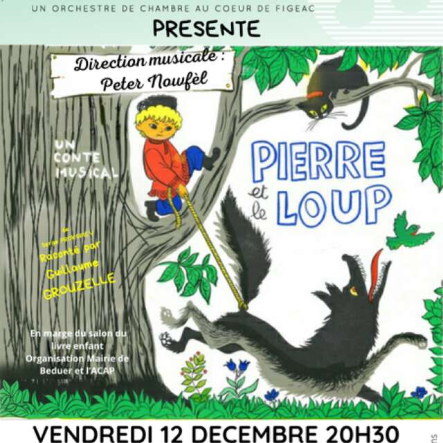 Concert à Béduer de l'orchestre de chambre Camérata : "Pierre et le Loup"