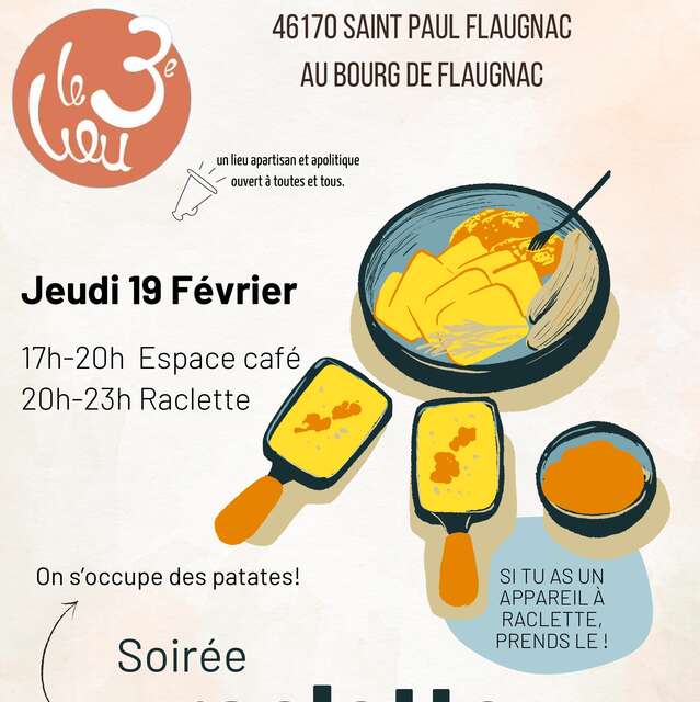 Soirée raclette au 3ème lieu