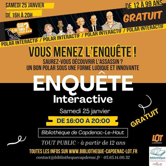 Nuits de la lecture à la Bibliothèque de Capdenac-Le-Haut