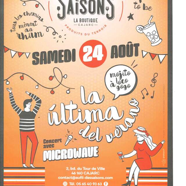 Concert et mojitos au Fil des Saisons ! (ANNULÉ)