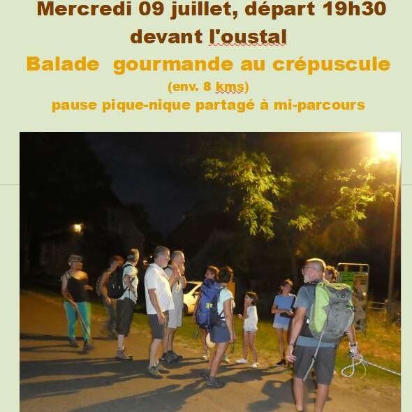 Balade gourmande au crépuscule
