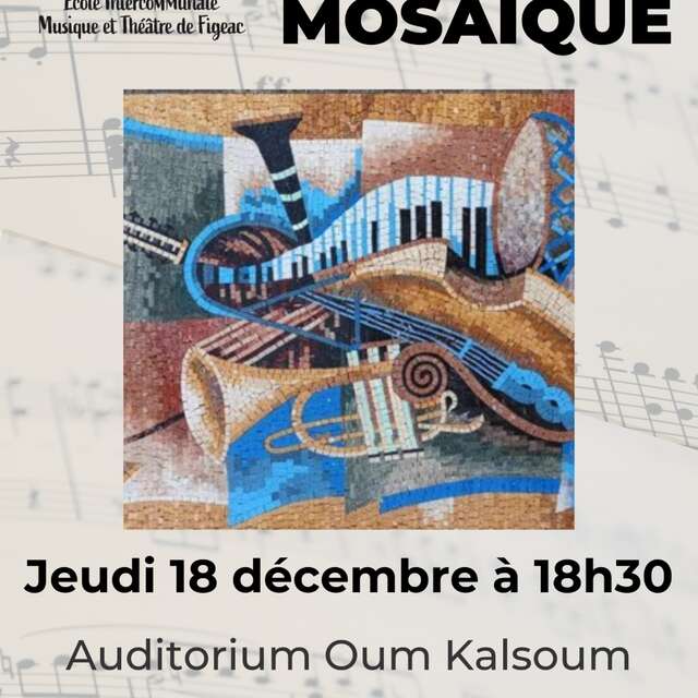 Audition Mosaïque, école de musique intercommunale de Figeac