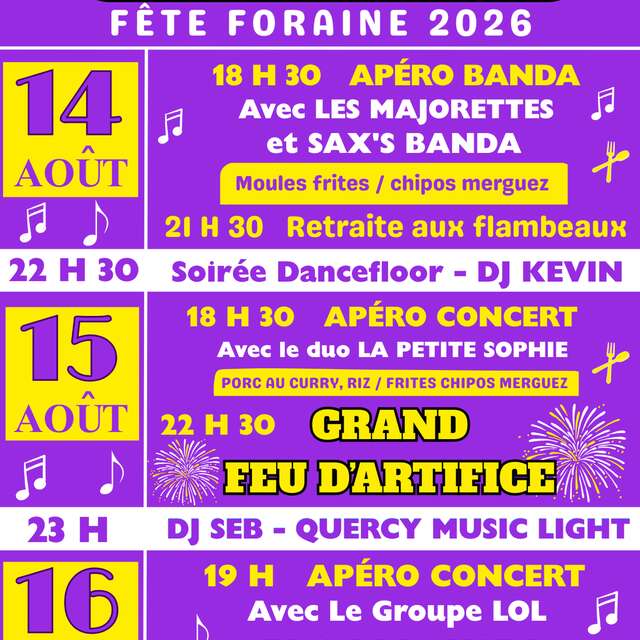 Fête votive de Limogne en Quercy