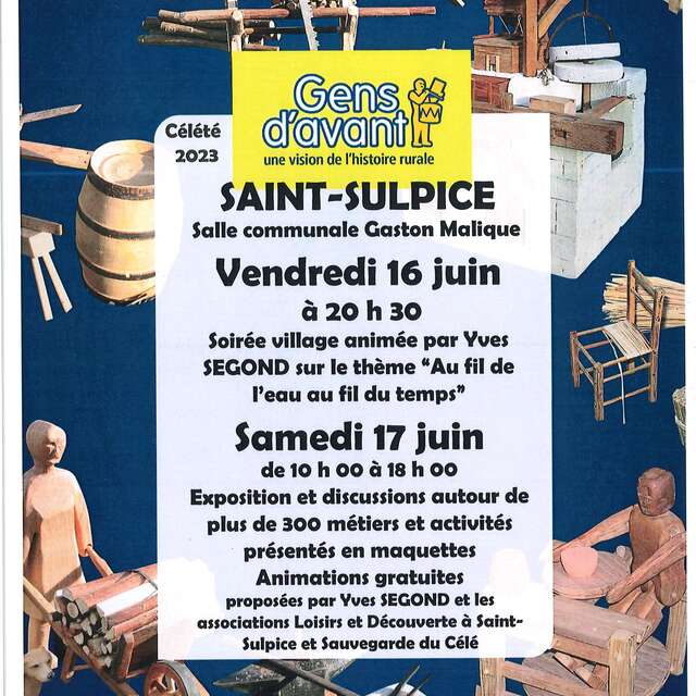 Célé'té, Conférence : « Au fil de l’eau, au fil du temps » à Saint-Sulpice