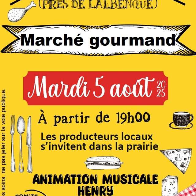 Marché gourmand à Fontanes