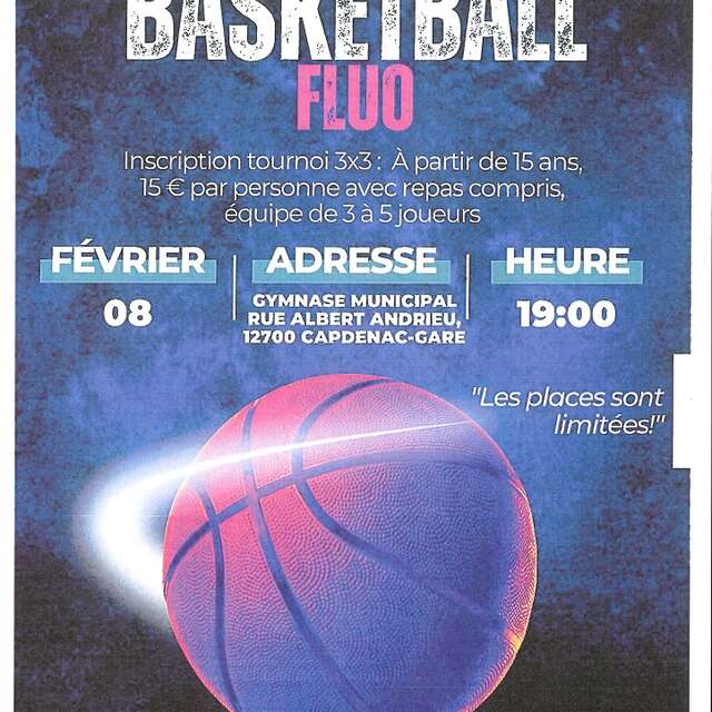 Tournoi 3X3 Basketball Fluo