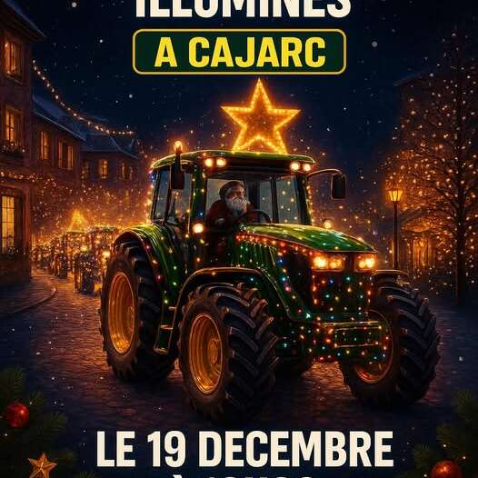 Parade de tracteurs et soirée festive à Cajarc