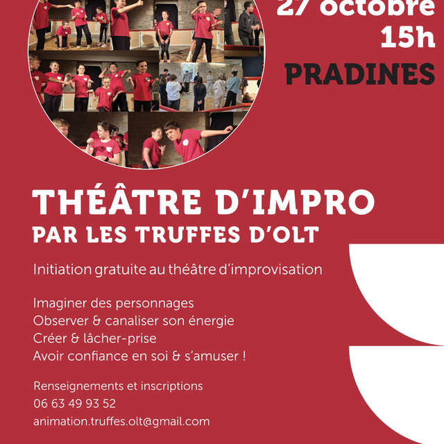 Théâtre d'impro à la médiathèque de Pradines