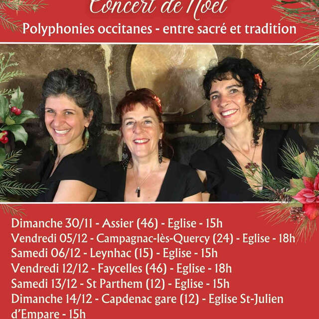Concert de Noël à Faycelles avec "La Soubirane"