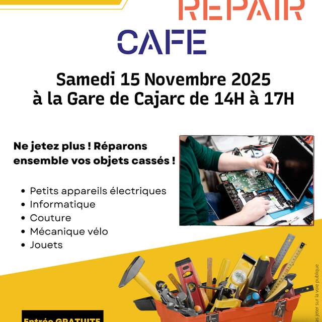 Repair Café à la gare de Cajarc
