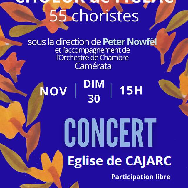 Concert du Chœur de Figeac à Cajarc
