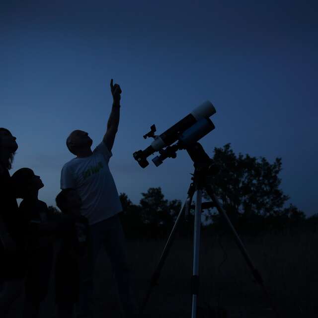 Soirée astronomie "Triangle Noir", découverte des merveilles du ciel aux télescopes.
