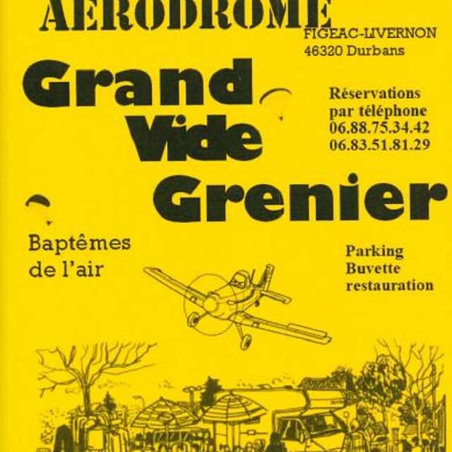 Grand Vide-Greniers aérodrome Figeac Livernon