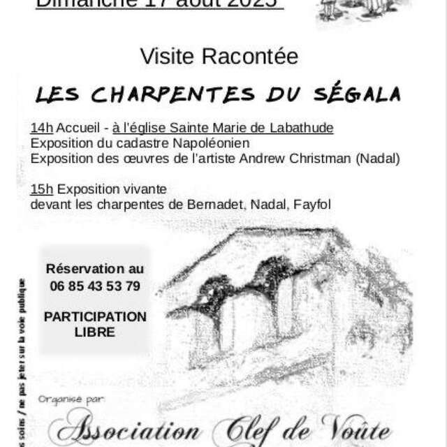 Visite racontée à Labathude : les charpentes du Ségala