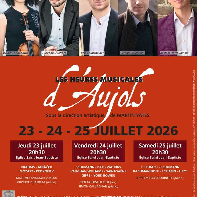 Festival "Les Heures Musicales d'Aujols"