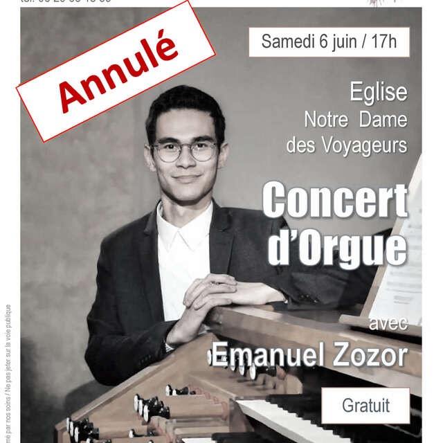 ANNULATION du Concert d'orgues