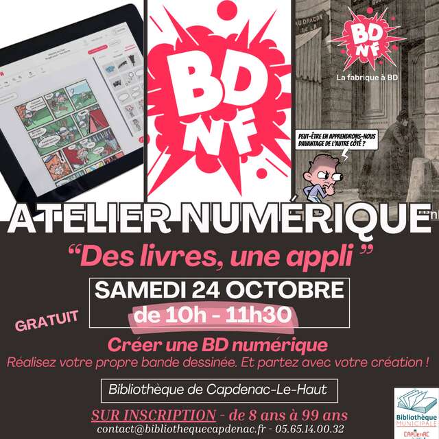 Atelier numérique  «Des Livres, une Appli»