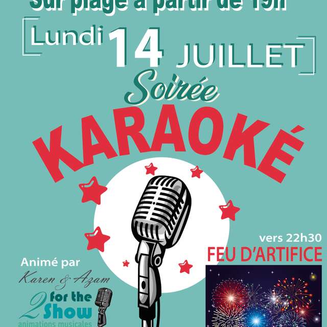 Soirée karaoké et feu d’artifice au lac du Tolerme