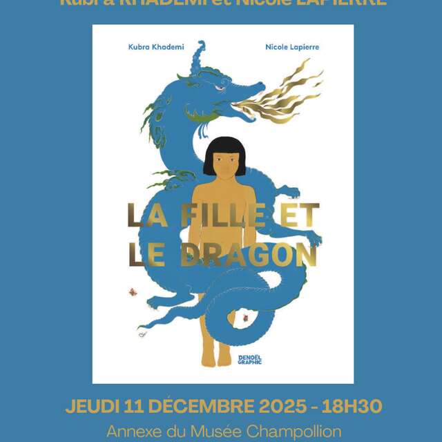 Lecture performance à Figeac :  La fille et le dragon, lecture dessinée