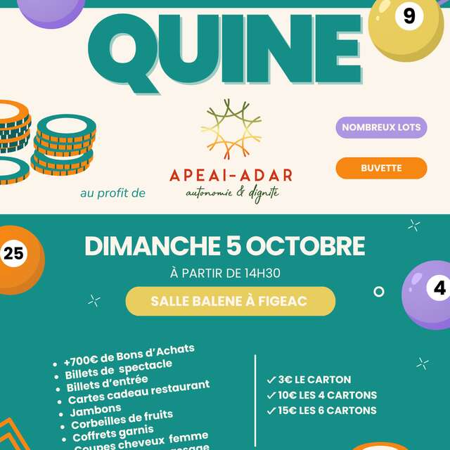Quine au profit de l’APEAI-ADAR