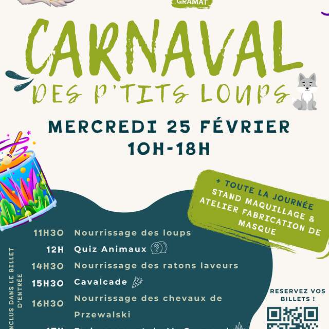 Carnaval des P'tits Loups au Parc animalier de Gramat