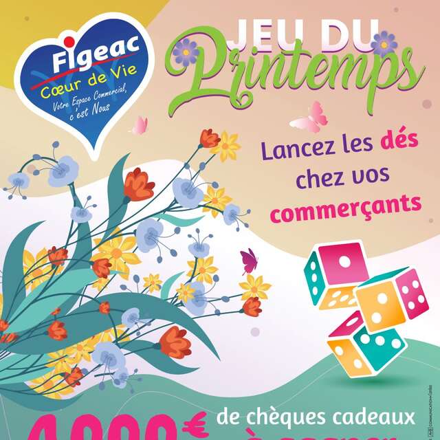 Grand jeu de printemps chez vos commerçants de Figeac
