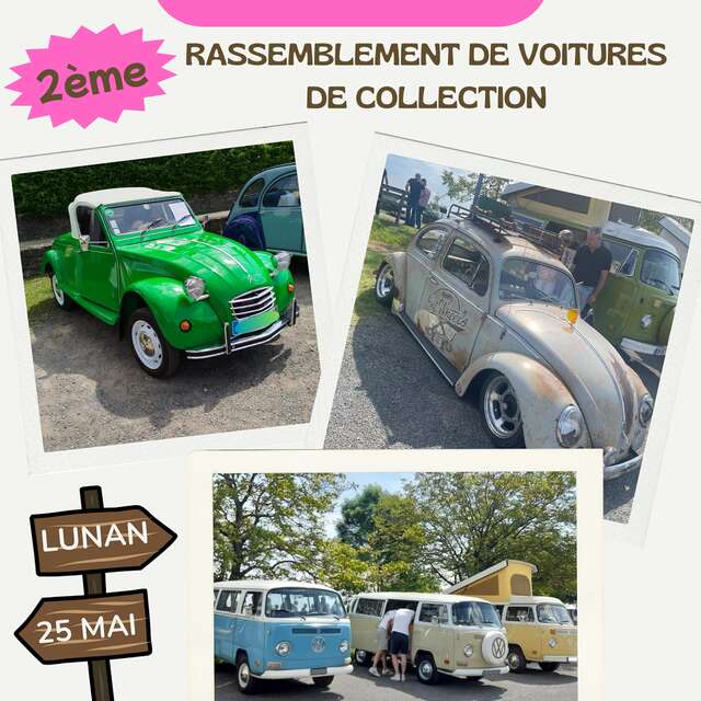 Rassemblement de voitures de collection à Lunan