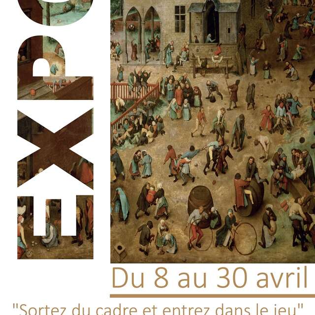 Visite VIP exposition, "sortez du cadre et entrez dans le jeu", bibliothèque de Capdenac-le-Haut