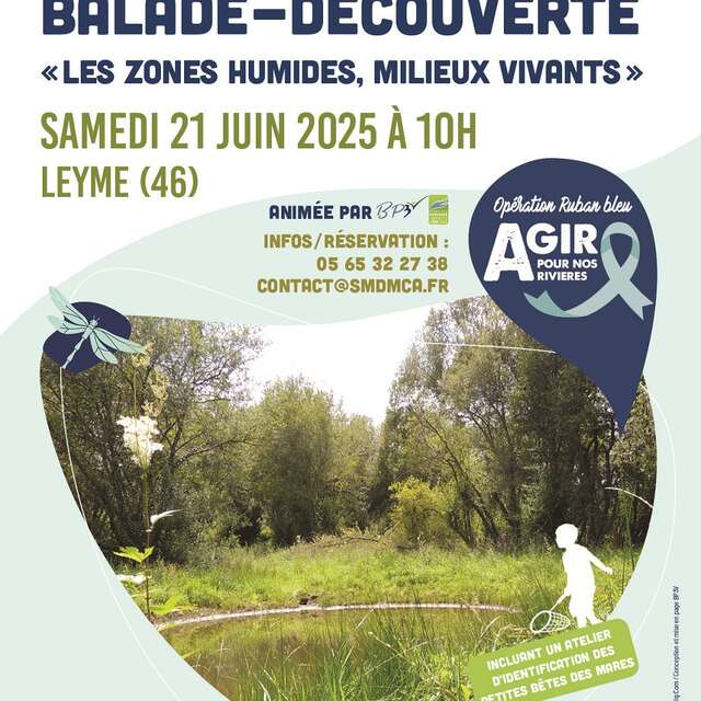 Balade découverte : les zones humides, milieux vivants à Leyme