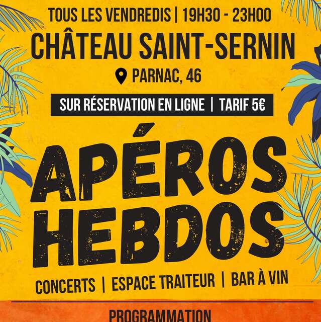Apéro-hebdo au Château Saint-Sernin à Parnac