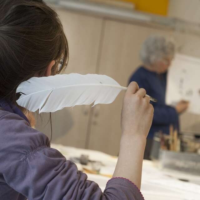 Graines de Moutards à Figeac : mini stage, voyage en Calligraphie