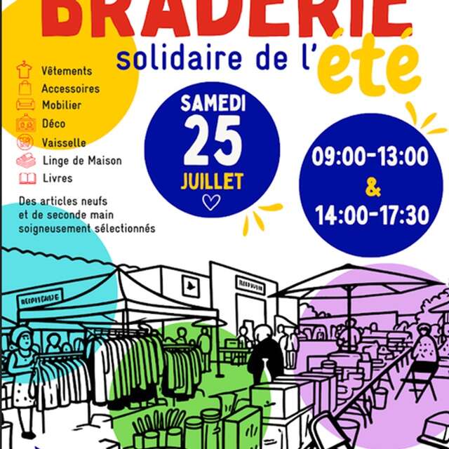 Grande braderie solidaire de l'été du Secours Populaire
