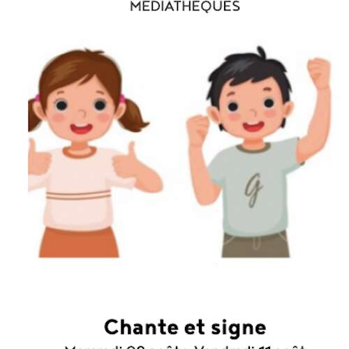 Chante et signe à la médiathèque de Cajarc
